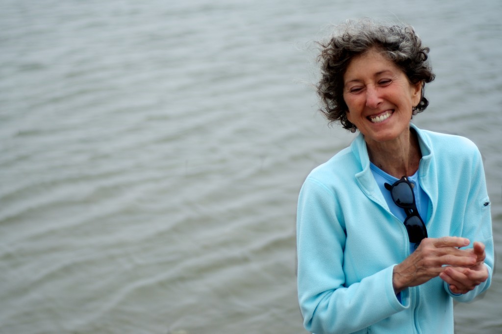 My mother, Linda Bernstein, on a beach in Northern California